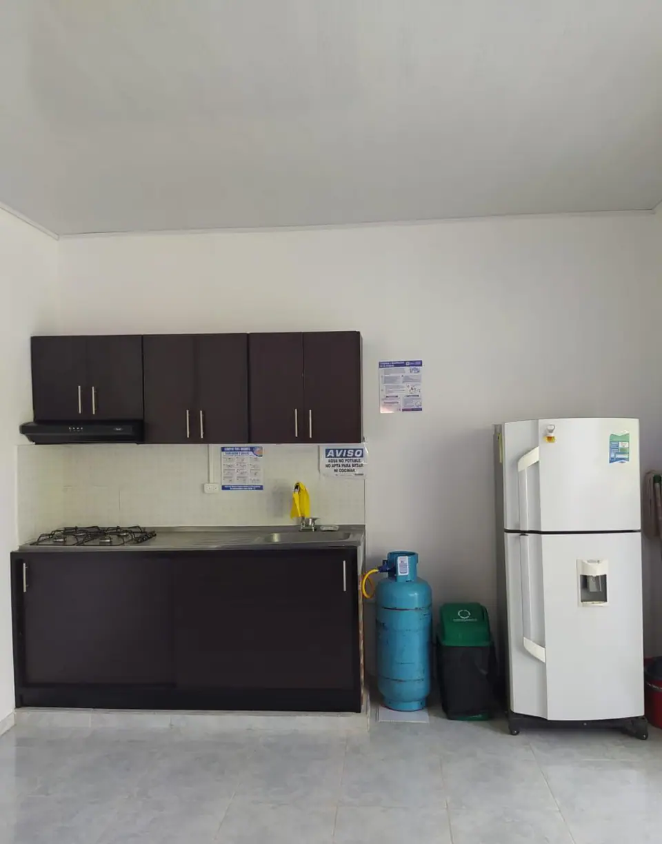 Cocina equipada de la casa